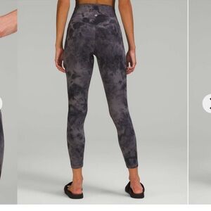 lululemon athletica Charcoal Tie-Dye Leggings